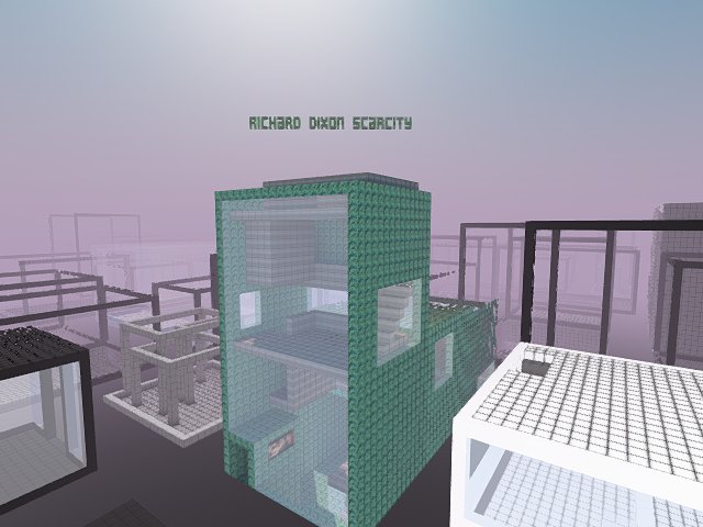 new cryptovoxels build going down on Scarcity