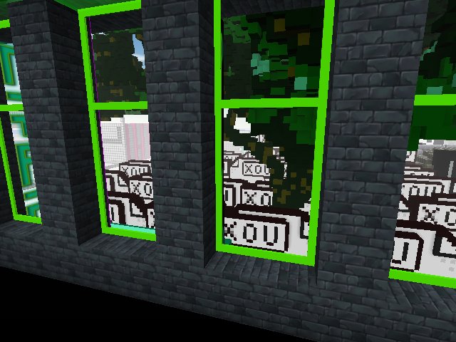 room with a view on a voxels cemetery :)