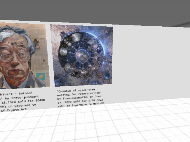 Top cryptoart sale of the day is by francescomai3d. Sold for $750 (3.2 eth) on SuperRare to MantaXR