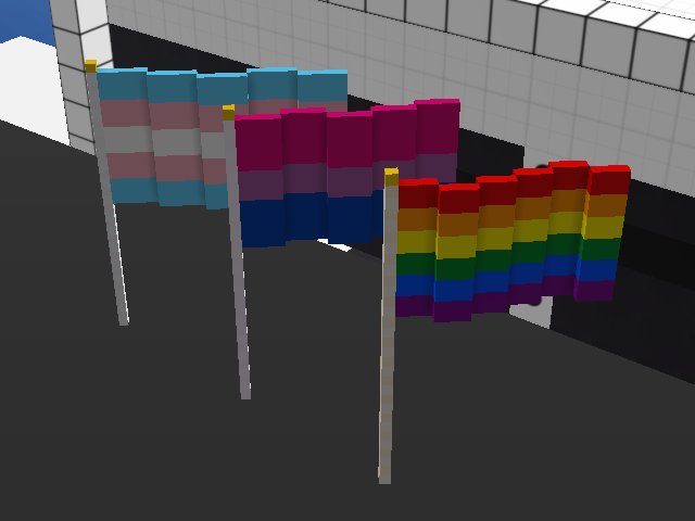 The first three Pride flags are done!