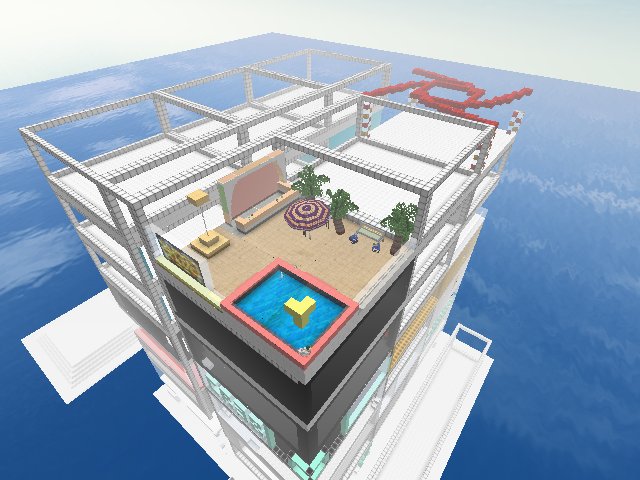 My neighbor has an epic deck with a bar and pool... The duck IDK... They are messy! I'm gonna make a hawk! Yo! looking to trade some space for my aircrafts to park... Can be on the roof!
