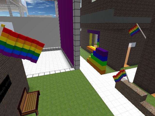 Glad people are making good use of the rainbow voxel flag I made :D #NIFTYPRIDE