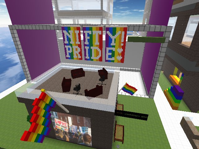 more and more #NIFTYPRIDE decorations are coming up in the Bronx! <3