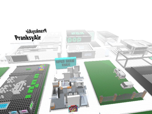 Ho Ho the Babylon update thingy has made Pranky's 767 disappear except for ghostly floating decals like the bell of the Marie Celeste. Meanwhile David Bowie Vox is stuck in the road, it is a vox not a MegaVox, which seem have been reset
