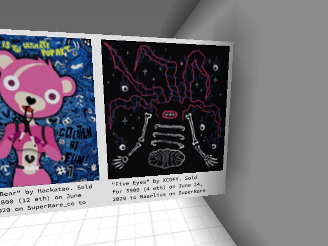 Top cryptoart sale of the day "Five Eyes" by XCOPY. Sold for $900 (4 eth) on SuperRare to Baselius