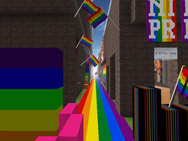 NiftyPride Parade starting location.