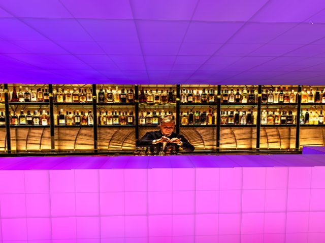 At the bar early