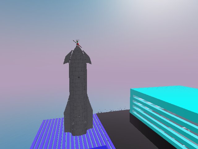 This brother is sitting on a rocket