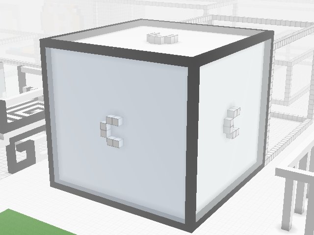 New in town: the soon famous "One Voxel Building" in Origin City