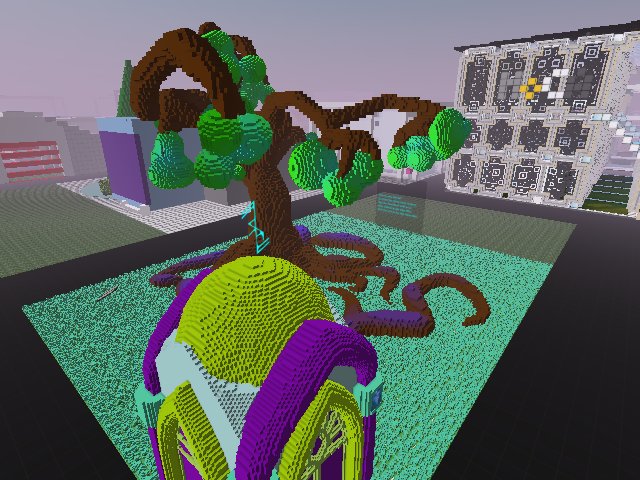 Varda parcel is built! by @jeeltcraft for the @Evilvoxels christmas competition, Access to secret room granted for NFT owners! Sign the guestbook to get and NFT for Christmas!