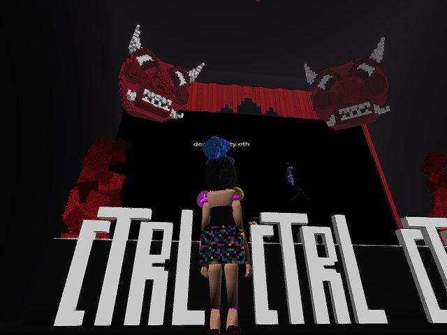 I'm in that weird part of the Metaverse again