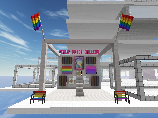 Starting putting up all my Pride art #NiftyPride <3