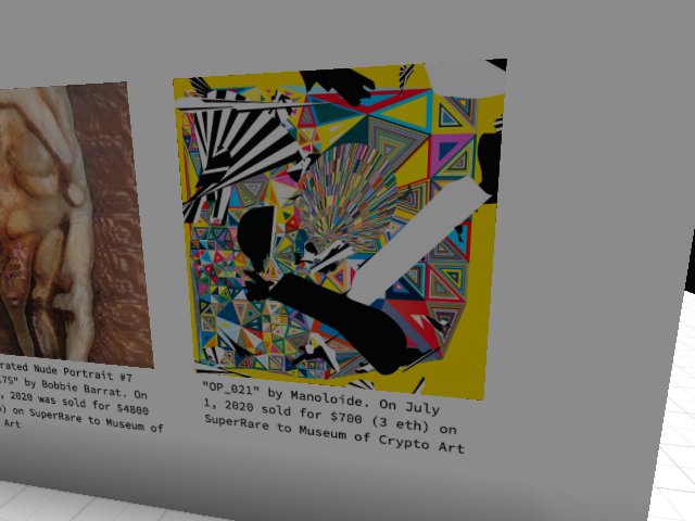 Top cryptoart sale of the day is by Manoloide. Sold for $700 (3 eth) on SuperRare to Museum Of Crypto Art