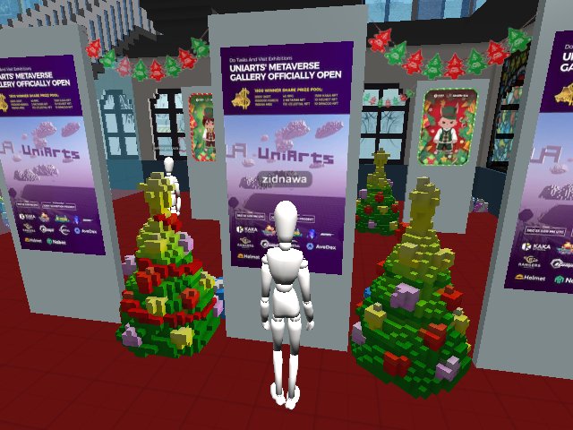 UniArts Metaverse Gallery on Cryptovoxels is officially open