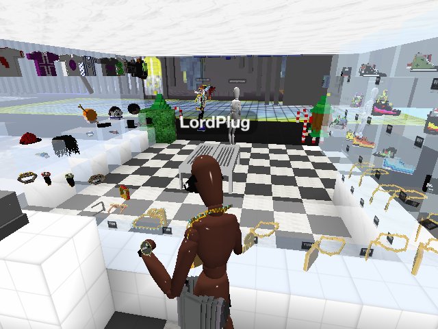 In the store...