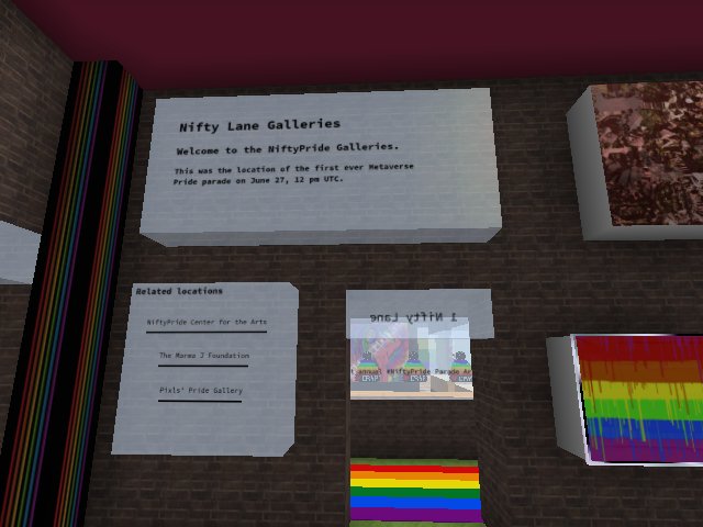 Nifty Lane Galleries now with Intro text 🏳️🌈 #NiftyPride