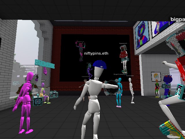 Live Blitnaut minting at the Highley Varlet Studios, my first party in the metaverse!