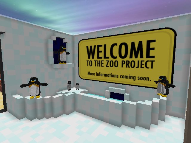 Cooling off in the penguin tank.