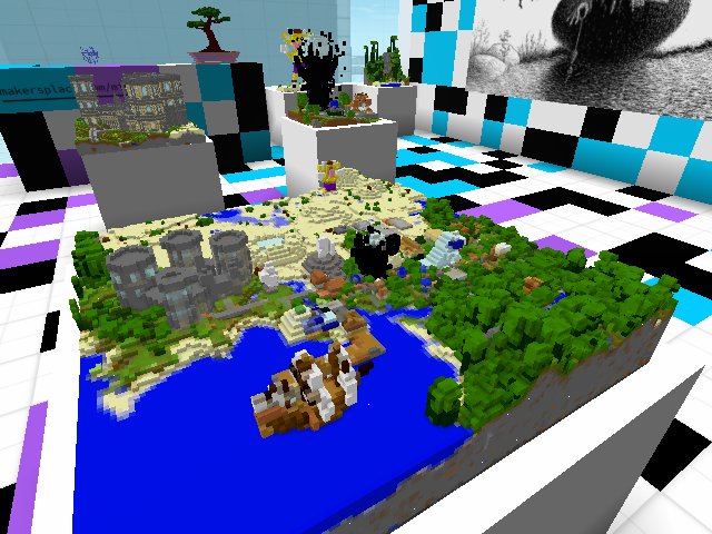 Moonbridge, a minecraft town,2013.  ex tempore bonus exhibition