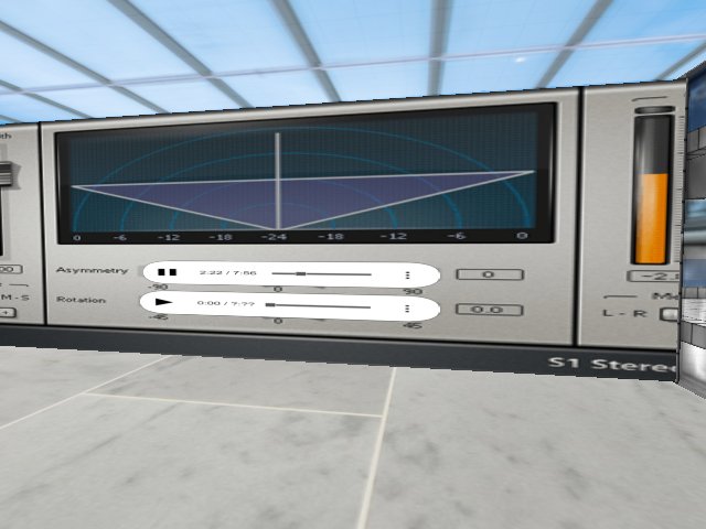 @thebeatminer and @gamezncryptoz Aural Science Experiment with the HRTF function in game! I made some tracks with drums on the Right Side and Instruments on the Left! So depending where you stand it's a drum mix, full mix or just instruments... I like twirling....
Background: Waves S1 Stereo Imager
More Soon! I gotta make a sound production studio and outlet!!! Sound Stage Too... Some Instrument Voxels.... Anyone made a SL-1200 Deck, Triton, MPC, Hammond, Steinway, Studer, Neve, Urei, SSL....?
@bnolan