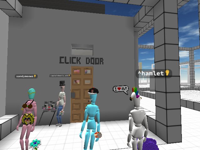 Hanging out! Come and click the door! ^_^ hehehe a nice surprise awaits! :D