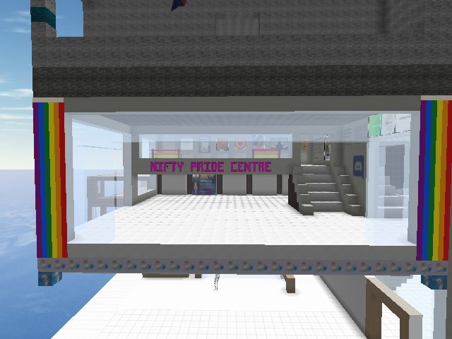 Adding some mandatory rainbows to the #NiftyPride Centre for the Arts #NPCftA @niftypride @pixls_dot_eth