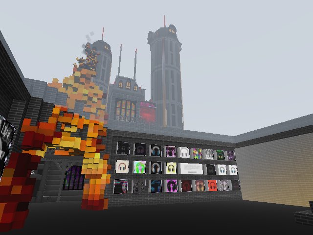 Gallery On Fire with Alotta`s build in the background and some MightyMoose Headphones