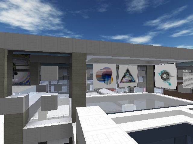 Gisel X Florez and Andres Senn Art at #MoCAmuseum in @cryptovoxels