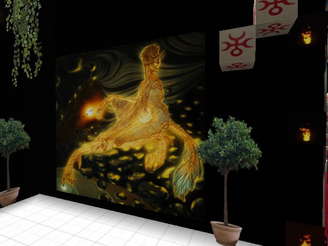 'The pagans and their rites', entrance with Tiamat