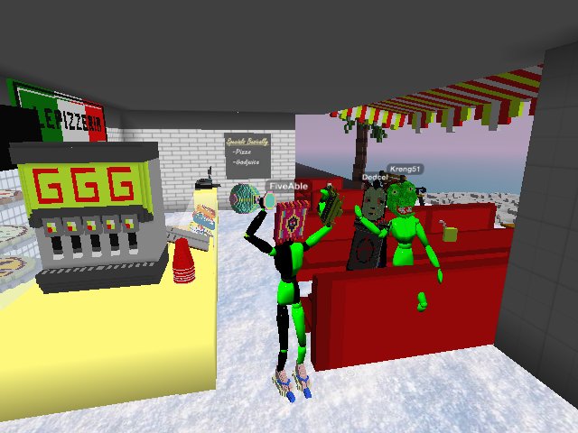 Hanging out at LEP Pizzeria.