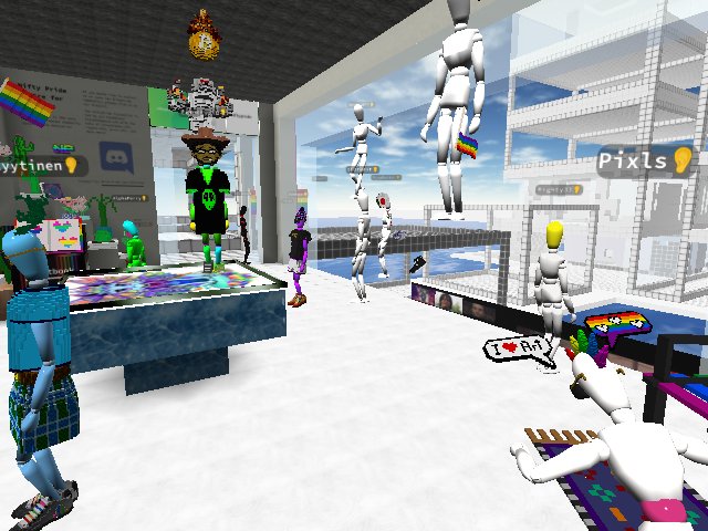 The Party just started and already a full house at the #NPCftA Grand Opening @niftypride @xbrucethegoose @pixls_dot_eth