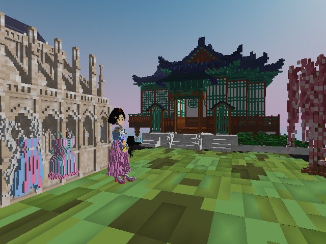 3D Voxel Architecture 🏯⛪️You can use this architecture in Cryptovoxels.