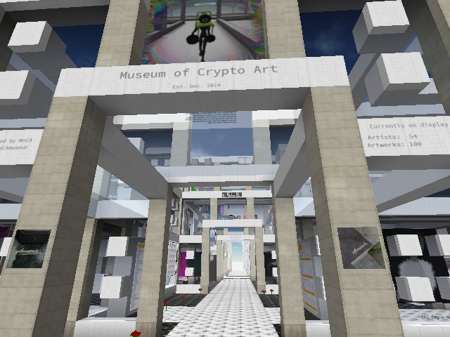 Visit #MoCAmuseum 100 #NFT artworks from 54 #cryptoartists