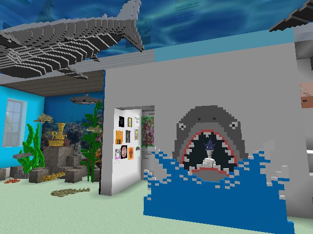 Shark Week exhibit at the Spacetime Gallery