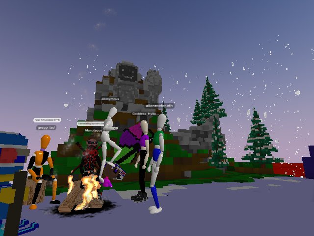 Blockbots hideout! Come chill by the fire and Mount Botmoor