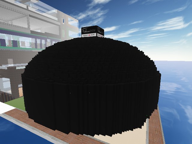 The Dome, shrouded to transform for The Fashion Show coming on September 3.