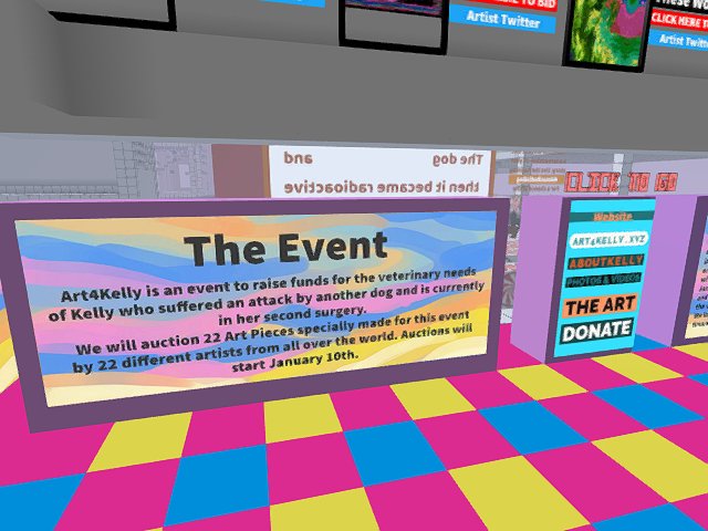 Come to the ART4KELLY event! starting in 5 min