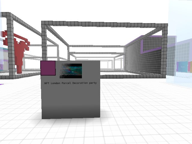 NFT London parcel decoration party tonigh 6:30 GMT