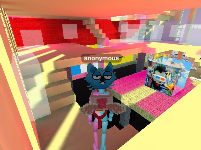 I really like this colorful space ! So sweet and comfortable !