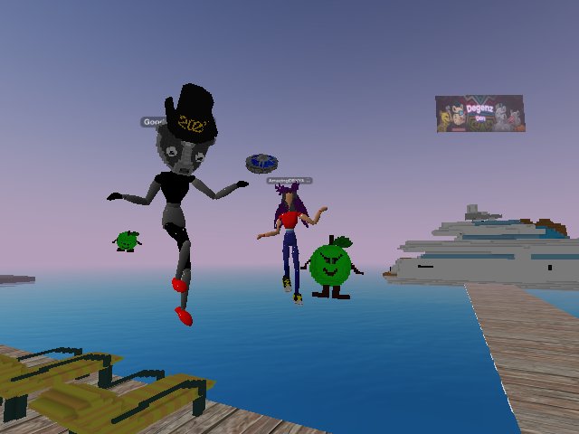 AmazingDEVYA with green apple and friend :) at DEGENZ DEN