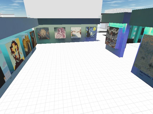 Fine Pixel Art Gallery complete with light baking :)
