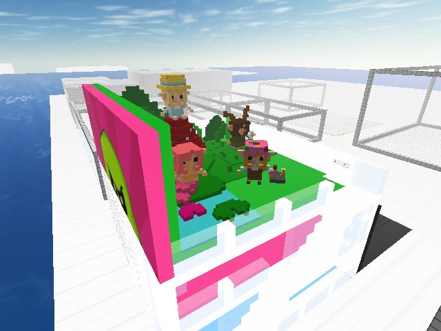 Letting our kid loose on the roof decor