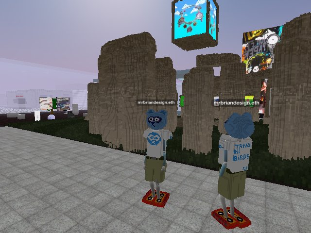 Glitching Out w/ My Clone at Stonehenge...
#tanukiBirds in the Place to Be...