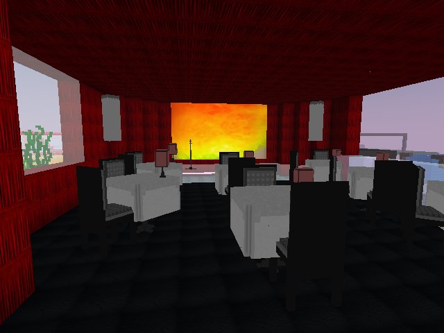 Red Room during the day - The swankiest supperclub in Scarcity.