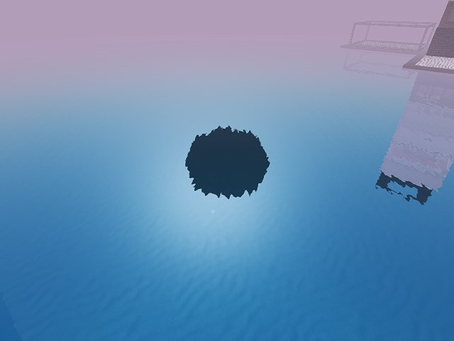 high graphics setting, high elevation of camera