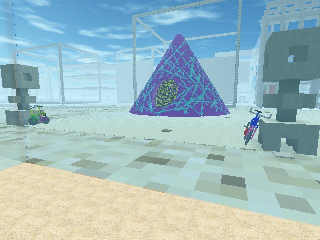 #BurningVoxels / SOMETHING IS #BURNING / @cryptovoxels