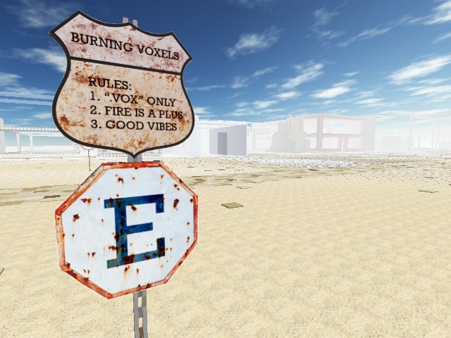 #BLACVOXDESERT / OPEN FOR BUILDING / #BURNINGVOXELS @cryptovoxels