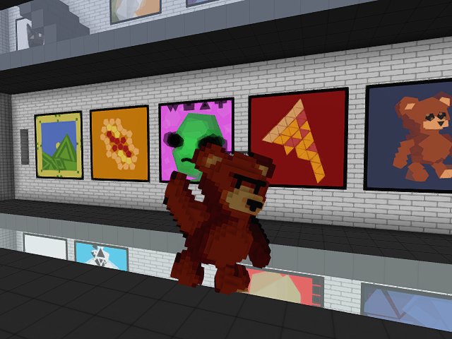 Hanging at the Polys.art exhibit love the new Teddy and other blitmap interpretations