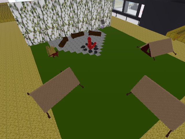 Progress setting up camp!