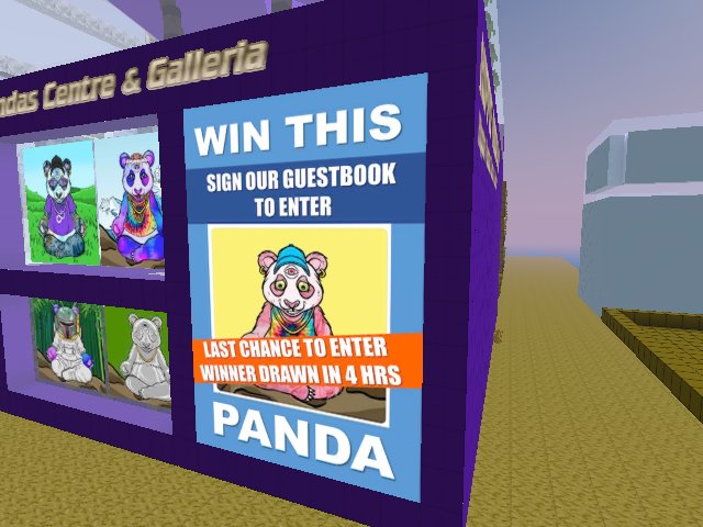 LAST CHANCE - Win a FREE Hippie Panda. Winner drawn in 4hrs. Sign our guestbook for your free entry!